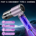 Cordless Handheld Vacuum Cleaner, 12000PA Powerful Sutions Car Vacuum, 2 Adjustable Speeds Lightweight Mini Vacuum for Car, Keyboard, Purple