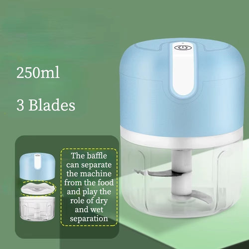Effortlessly Chop Garlic, Vegetables, and Meat with Our Portable Electric Garlic Masher - USB Rechargeable and Compact Design!